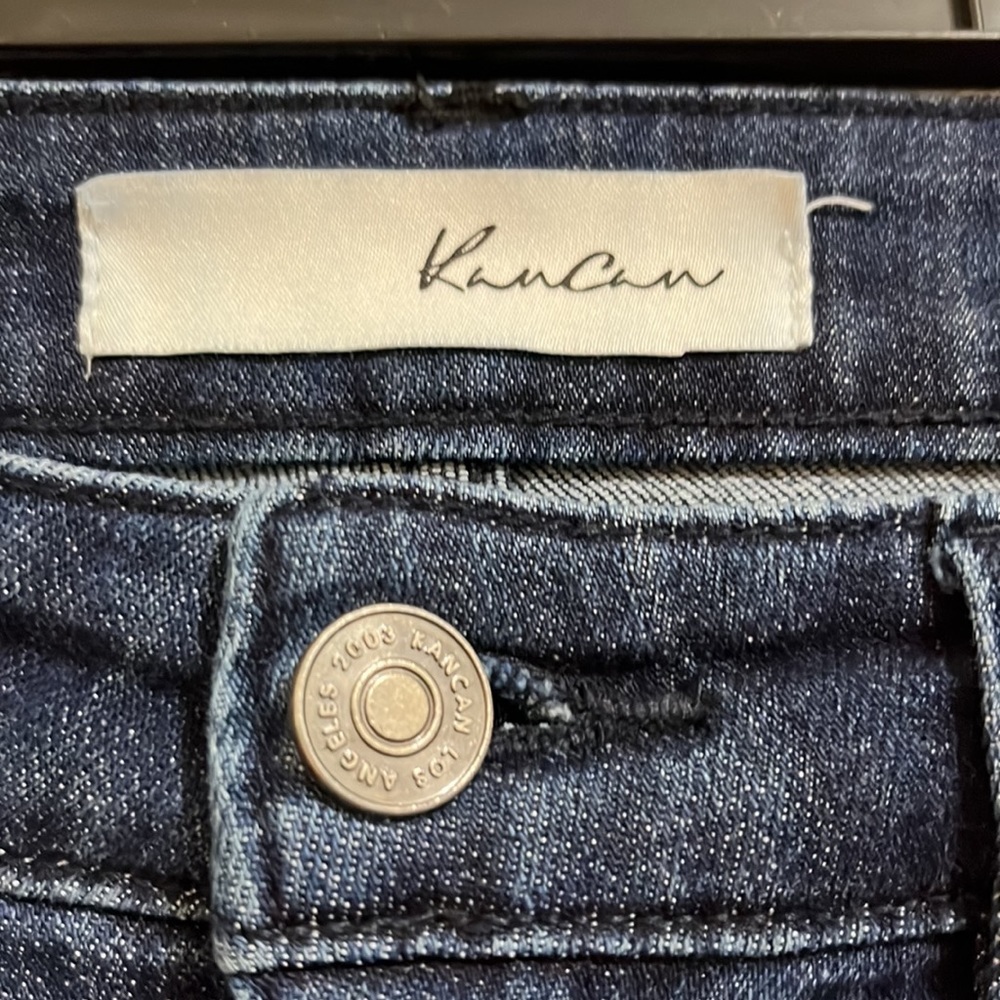 KanCan dark blue denim bell bottom denim jeans. Size 5 - Picture 2 of 7